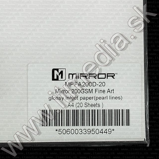 Image of Mirror **Pearl Lines** Photo Paper A4 200g (20pk)***OEM*** (IT8740)